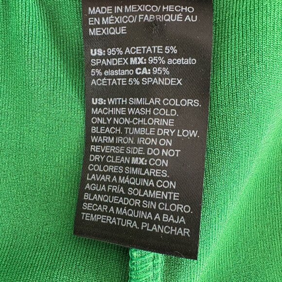 Chicos Travelers Pants Size 3 US 16 18 Green Slinky Pull On Elastic Straight Leg - Picture 5 of 8